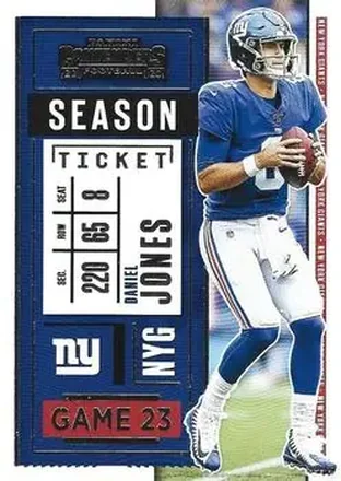 2020 Panini Contenders #36 - Daniel Jones - New York Giants