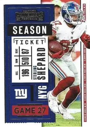 2020 Panini Contenders #37 - Sterling Shepard - New York Giants