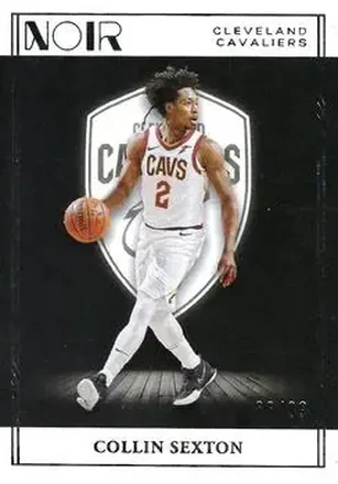2020-21 Panini Noir #62 - Collin Sexton - Cleveland Cavaliers