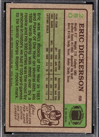 Tył: Eric Dickerson