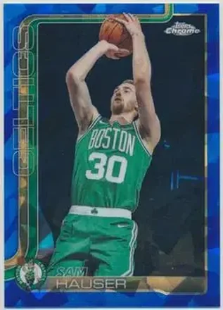 2025-26 Topps Chrome Sapphire Edition #14 - Sam Hauser - Boston Celtics