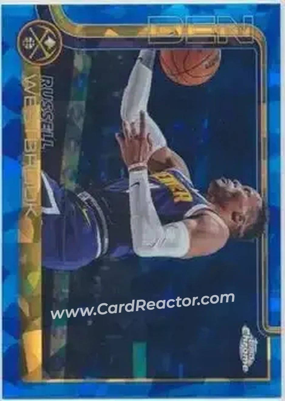 2025-26 Topps Chrome Sapphire Edition #15 - Russell Westbrook - Denver Nuggets - Front