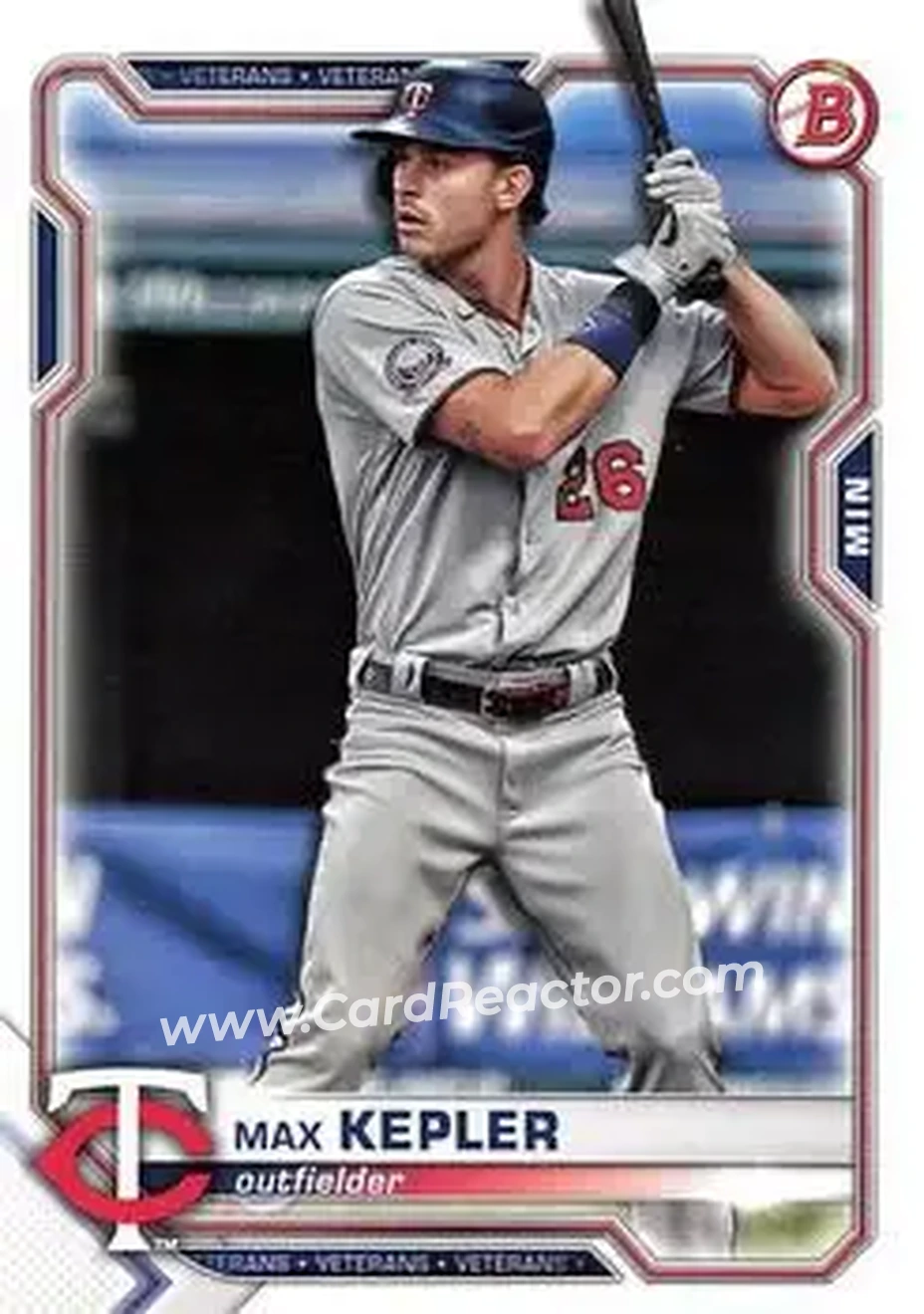 2021 Bowman #22 - Max Kepler - Minnesota Twins - Front