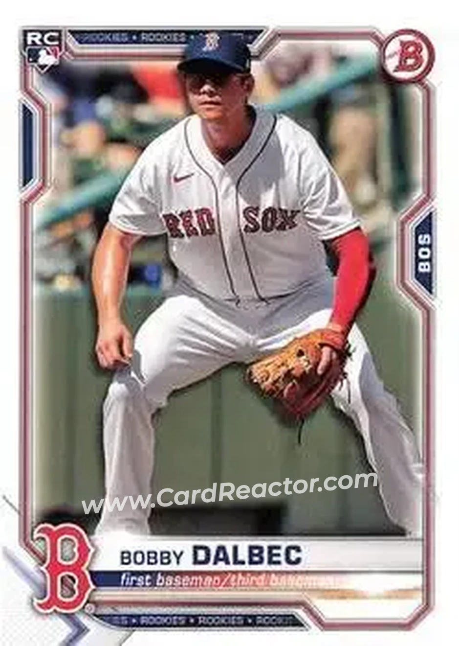 2021 Bowman #26 - Bobby Dalbec - Boston Red Sox - Front