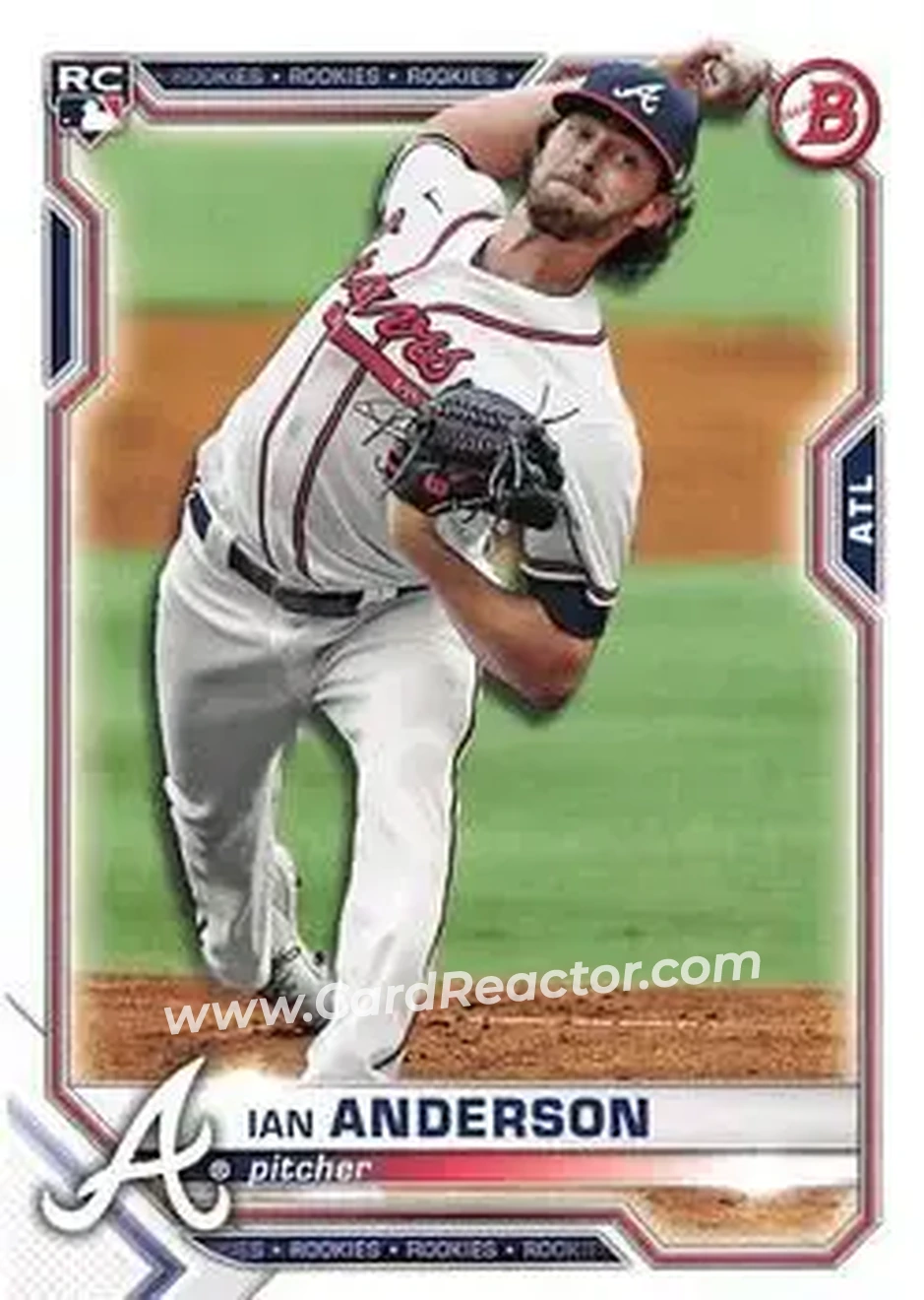2021 Bowman #27 - Ian Anderson - Atlanta Braves - Front