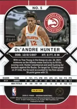 Back of De'Andre Hunter