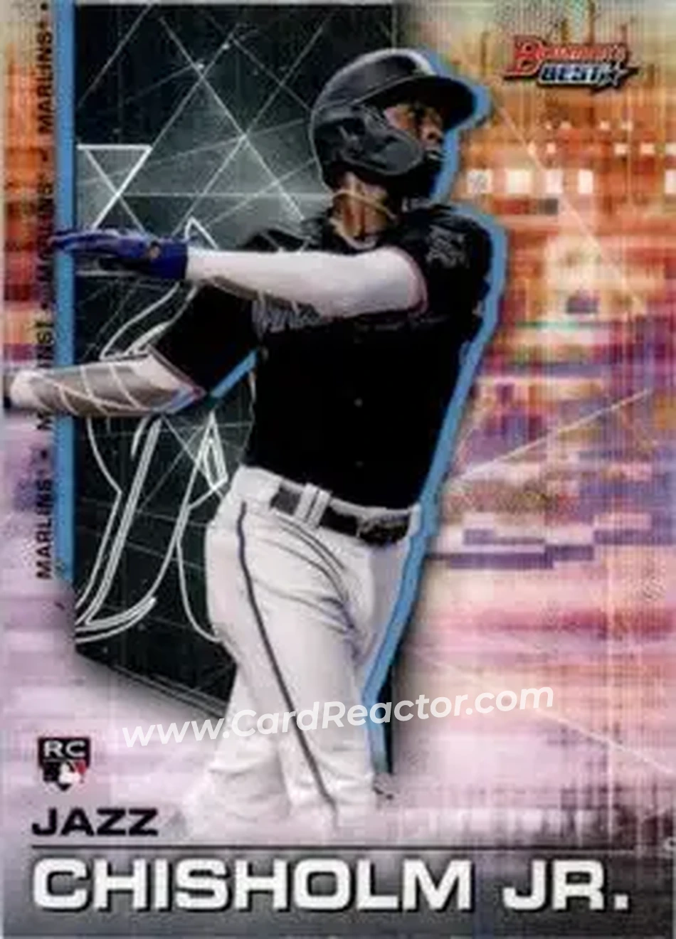 2021 Bowman's Best #26 - Jazz Chisholm Jr. - Miami Marlins - Front