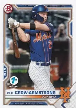 2021 Bowman 1st Edition #BFE-22 - Pete Crow-Armstrong - New York Mets