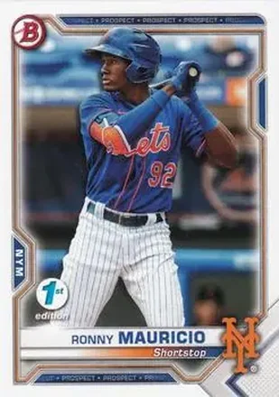 2021 Bowman 1st Edition #BFE-23 - Ronny Mauricio - New York Mets