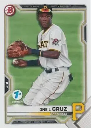 2021 Bowman 1st Edition #BFE-24 - Oneil Cruz - Pittsburgh Pirates