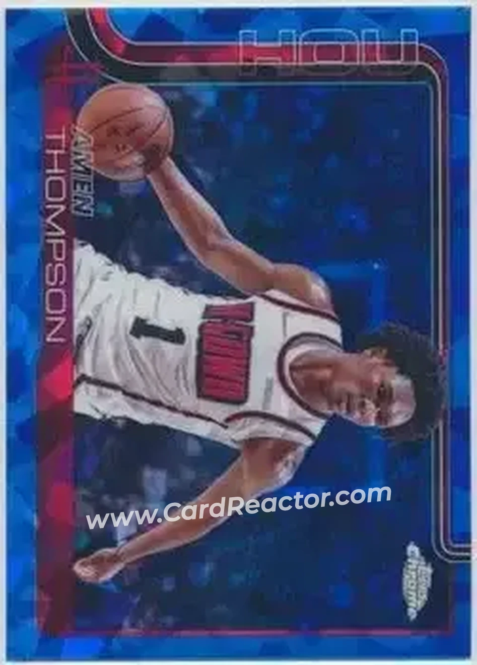 2025-26 Topps Chrome Sapphire Edition #17 - Amen Thompson - Houston Rockets - Front