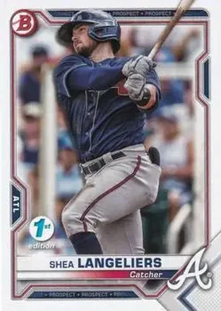 2021 Bowman 1st Edition #BFE-28 - Shea Langeliers - Atlanta Braves