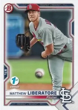 2021 Bowman 1st Edition #BFE-29 - Matthew Liberatore - St. Louis Cardinals