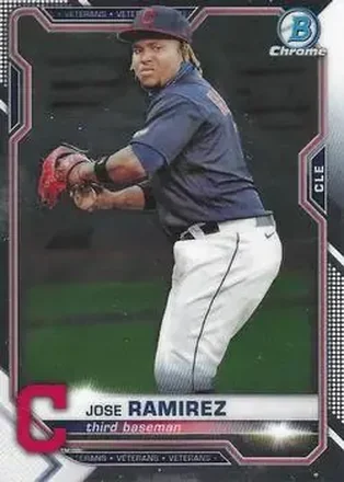 2021 Bowman Chrome #19 - José Ramírez - Cleveland Indians