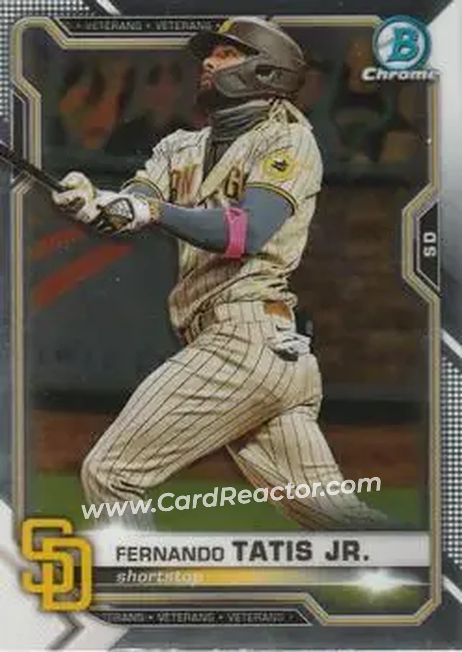2021 Bowman Chrome #20 - Fernando Tatis Jr. - San Diego Padres - Front