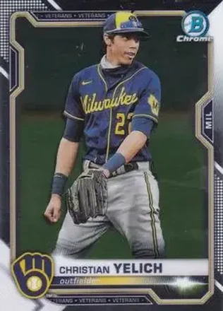 2021 Bowman Chrome #22 - Christian Yelich - Milwaukee Brewers