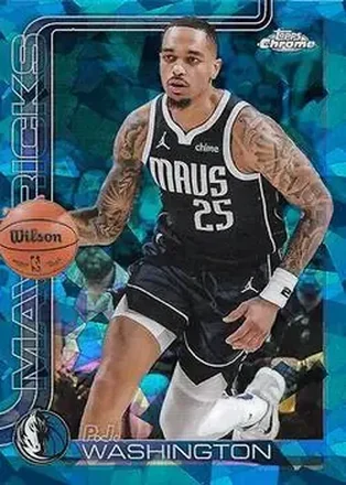 2025-26 Topps Chrome Sapphire Edition #19 - P.J. Washington - Dallas Mavericks