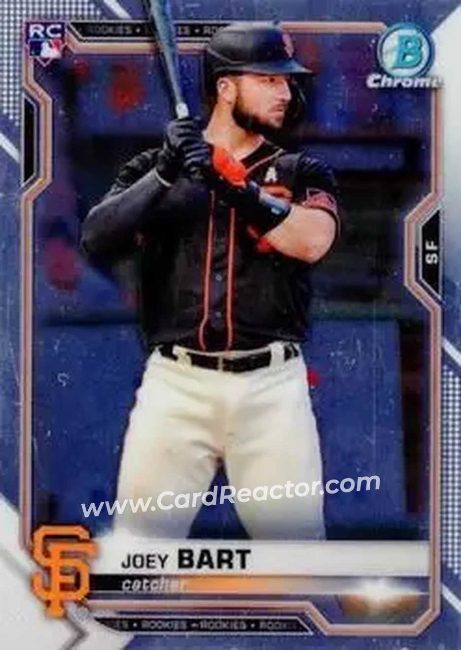 2021 Bowman Chrome #23 - Joey Bart - San Francisco Giants - Front