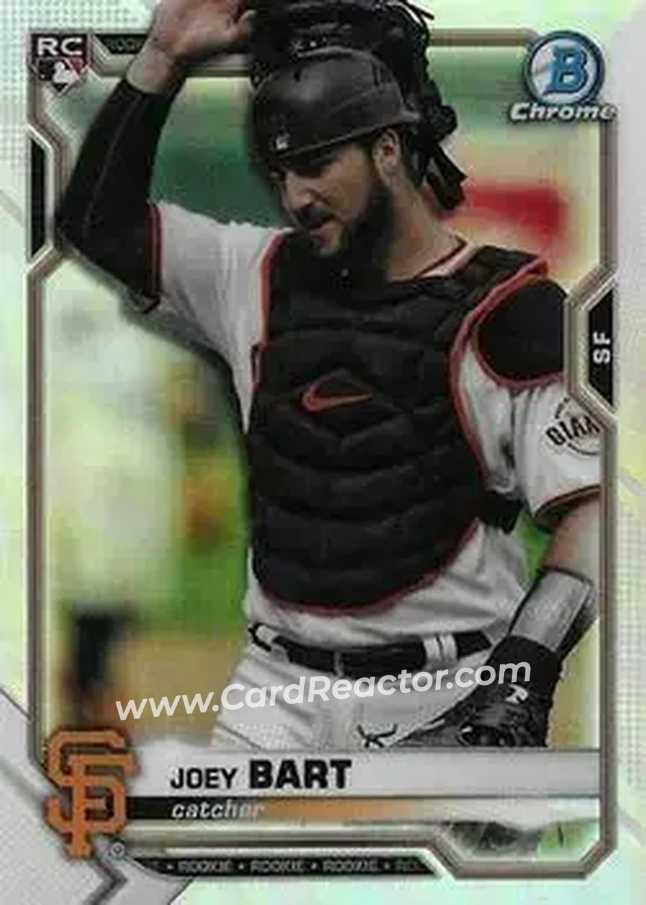 2021 Bowman Chrome #23b - Joey Bart - San Francisco Giants - Front