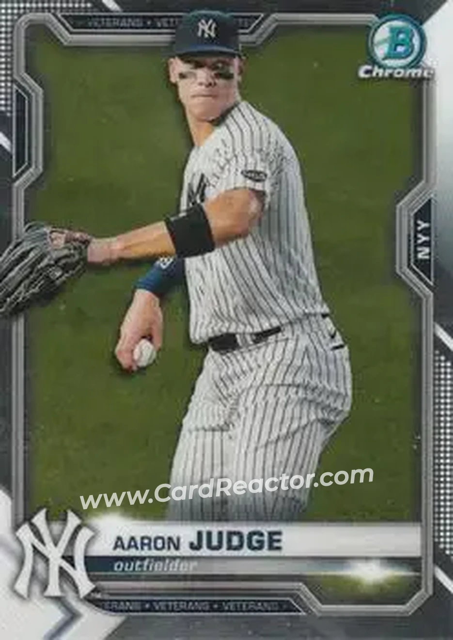 2021 Bowman Chrome #25 - Aaron Judge - New York Yankees - Front