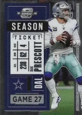 2020 Panini Contenders Optic #16 - Dak Prescott - Dallas Cowboys