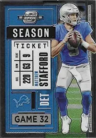 2020 Panini Contenders Optic #20 - Matthew Stafford - Detroit Lions