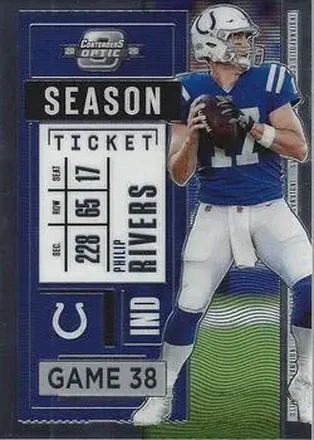 2020 Panini Contenders Optic #25 - Philip Rivers - Indianapolis Colts