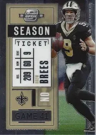 2020 Panini Contenders Optic #41 - Drew Brees - New Orleans Saints