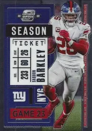 2020 Panini Contenders Optic #44 - Saquon Barkley - New York Giants