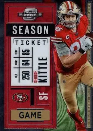 2020 Panini Contenders Optic #51 - George Kittle - San Francisco 49ers
