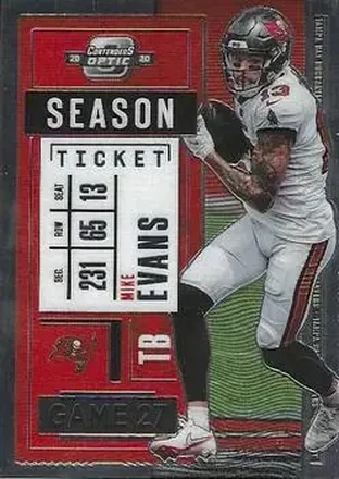2020 Panini Contenders Optic #55 - Mike Evans - Tampa Bay Buccaneers