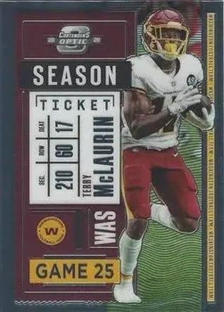 2020 Panini Contenders Optic #58 - Terry McLaurin - Washington Football Team