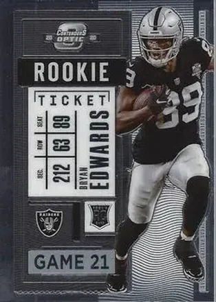 2020 Panini Contenders Optic #63 - Bryan Edwards - Las Vegas Raiders
