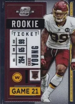 2020 Panini Contenders Optic #67 - Chase Young - Washington Football Team