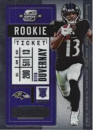 2020 Panini Contenders Optic #72 - Devin Duvernay - Baltimore Ravens