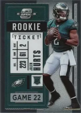 2020 Panini Contenders Optic #77 - Jalen Hurts - Philadelphia Eagles