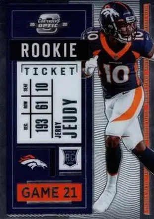2020 Panini Contenders Optic #80 - Jerry Jeudy - Denver Broncos