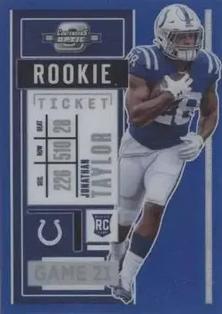 2020 Panini Contenders Optic #82 - Jonathan Taylor - Indianapolis Colts