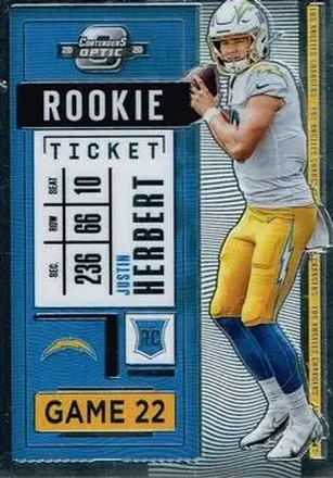 2020 Panini Contenders Optic #85 - Justin Herbert - Los Angeles Chargers