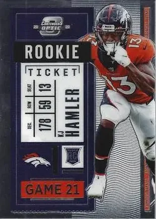 2020 Panini Contenders Optic #87 - KJ Hamler - Denver Broncos