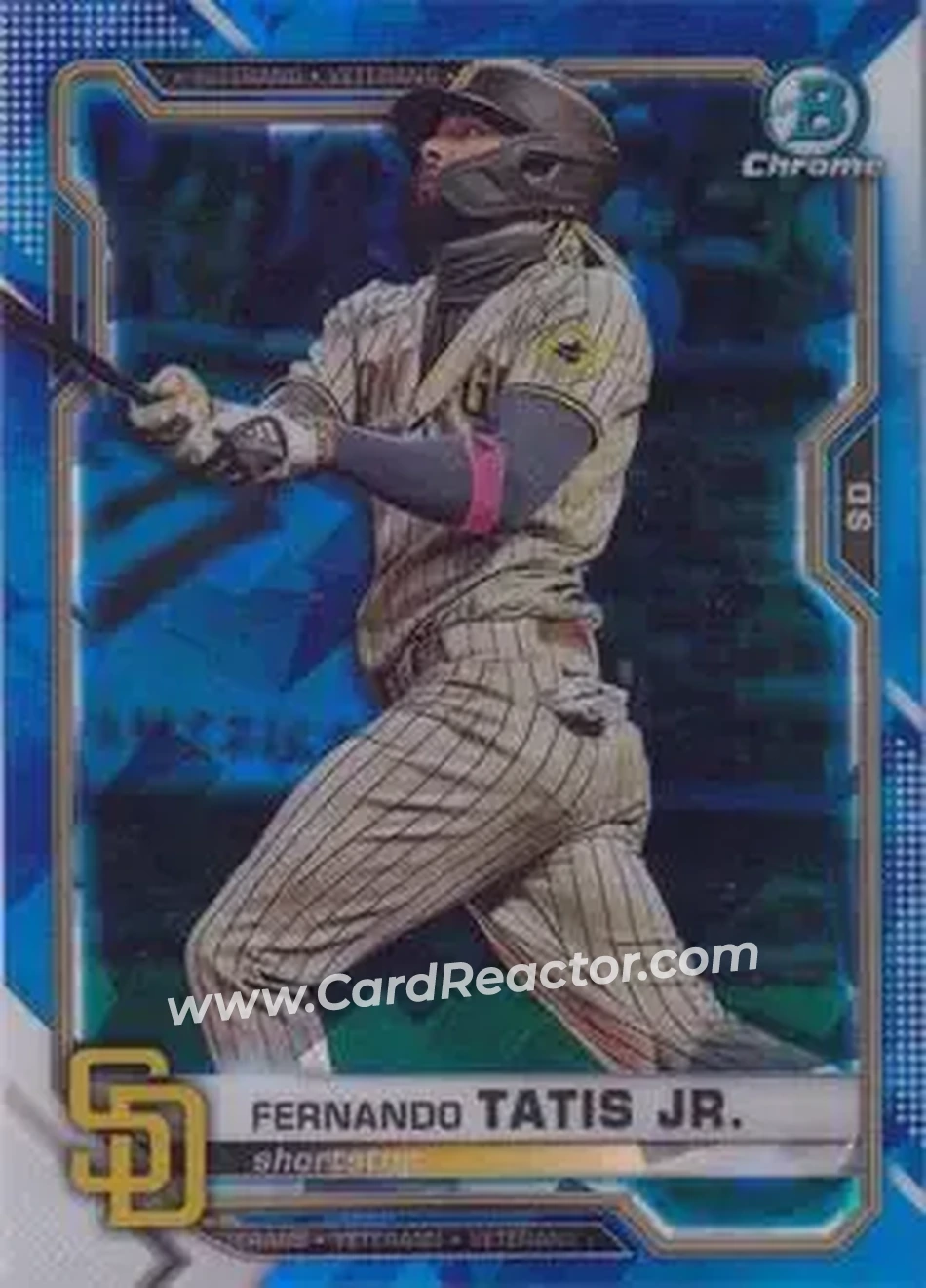 2021 Bowman Chrome Sapphire Edition #20 - Fernando Tatis Jr. - San Diego Padres - Front