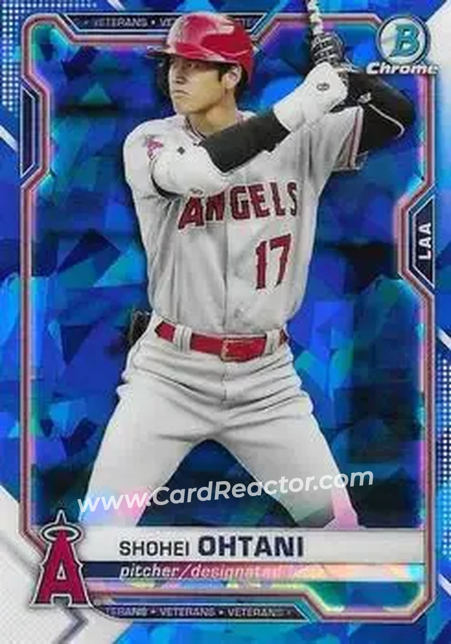 2021 Bowman Chrome Sapphire Edition #27 - Shohei Ohtani - Los Angeles Angels - Front