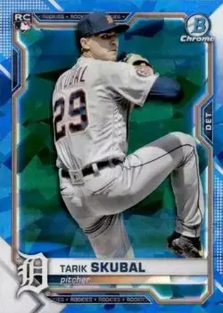 2021 Bowman Chrome Sapphire Edition #28 - Tarik Skubal - Detroit Tigers