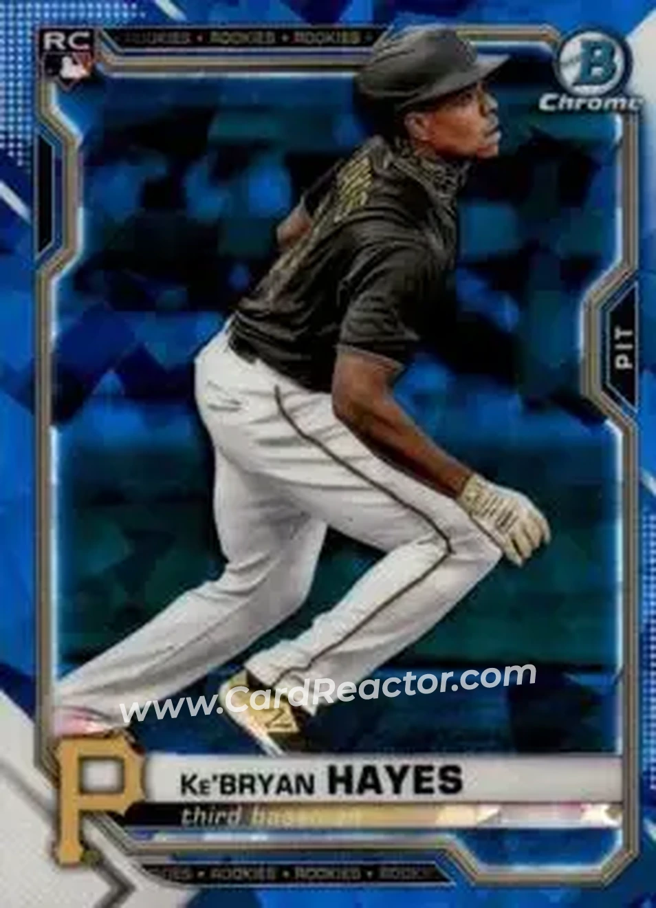 2021 Bowman Chrome Sapphire Edition #29 - Ke’Bryan Hayes - Pittsburgh Pirates - Front