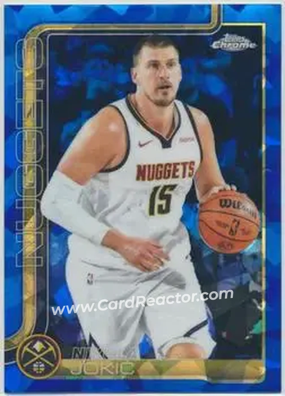 2025-26 Topps Chrome Sapphire Edition #25 - Nikola Jokić - Denver Nuggets - Front