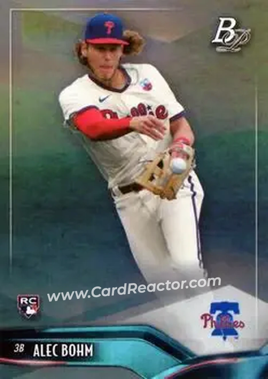 2021 Bowman Platinum #20 - Alec Bohm - Philadelphia Phillies - Front
