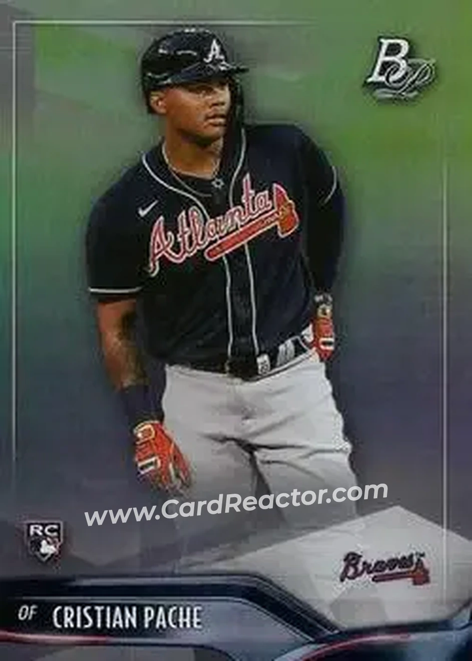 2021 Bowman Platinum #23 - Cristian Pache - Atlanta Braves - Front