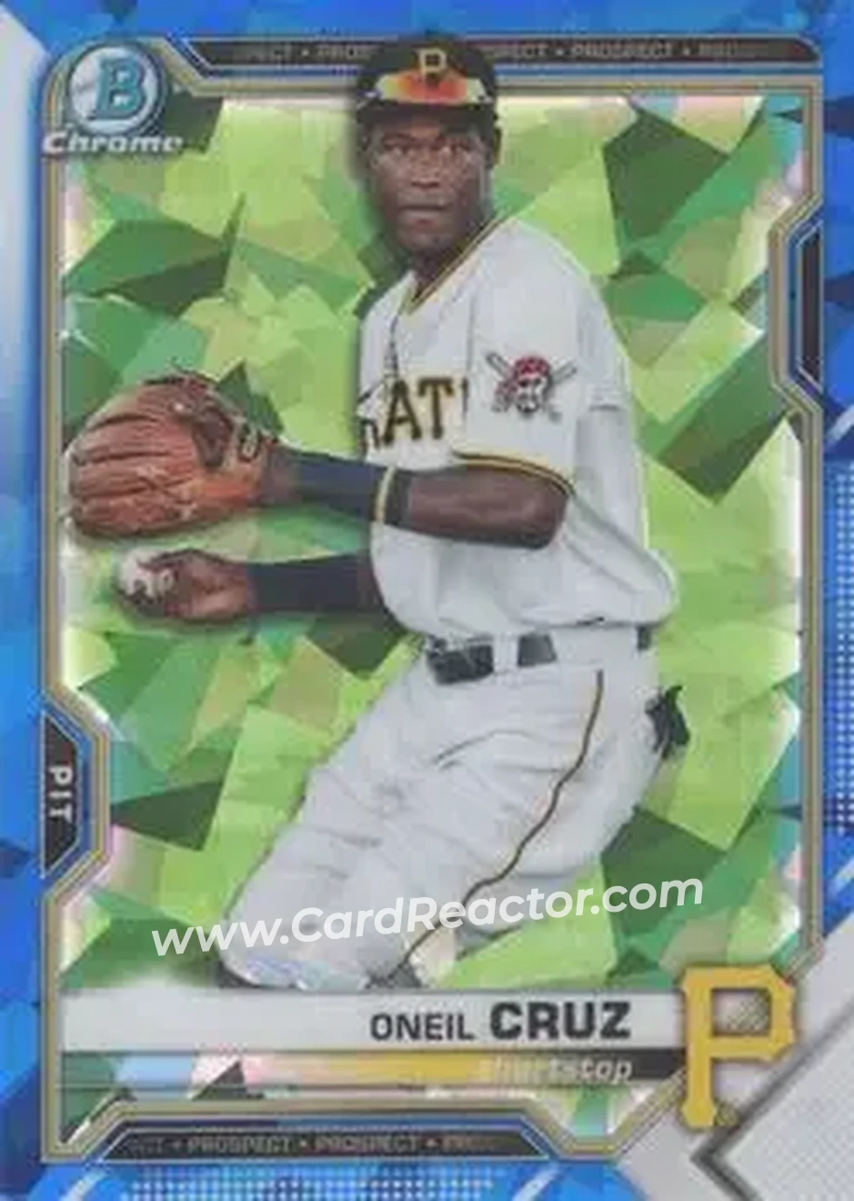 2021 Bowman Sapphire Edition #BCP-24 - Oneil Cruz - Pittsburgh Pirates - Front