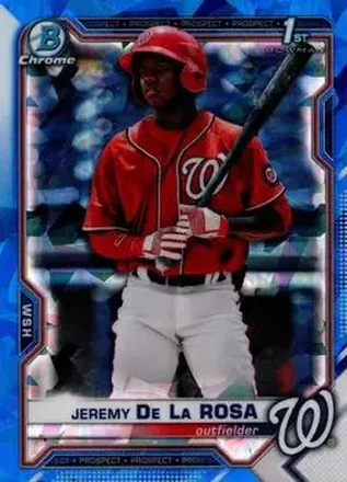 2021 Bowman Sapphire Edition #BCP-25 - Jeremy De La Rosa - Washington Nationals