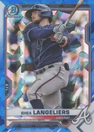 2021 Bowman Sapphire Edition #BCP-28 - Shea Langeliers - Atlanta Braves